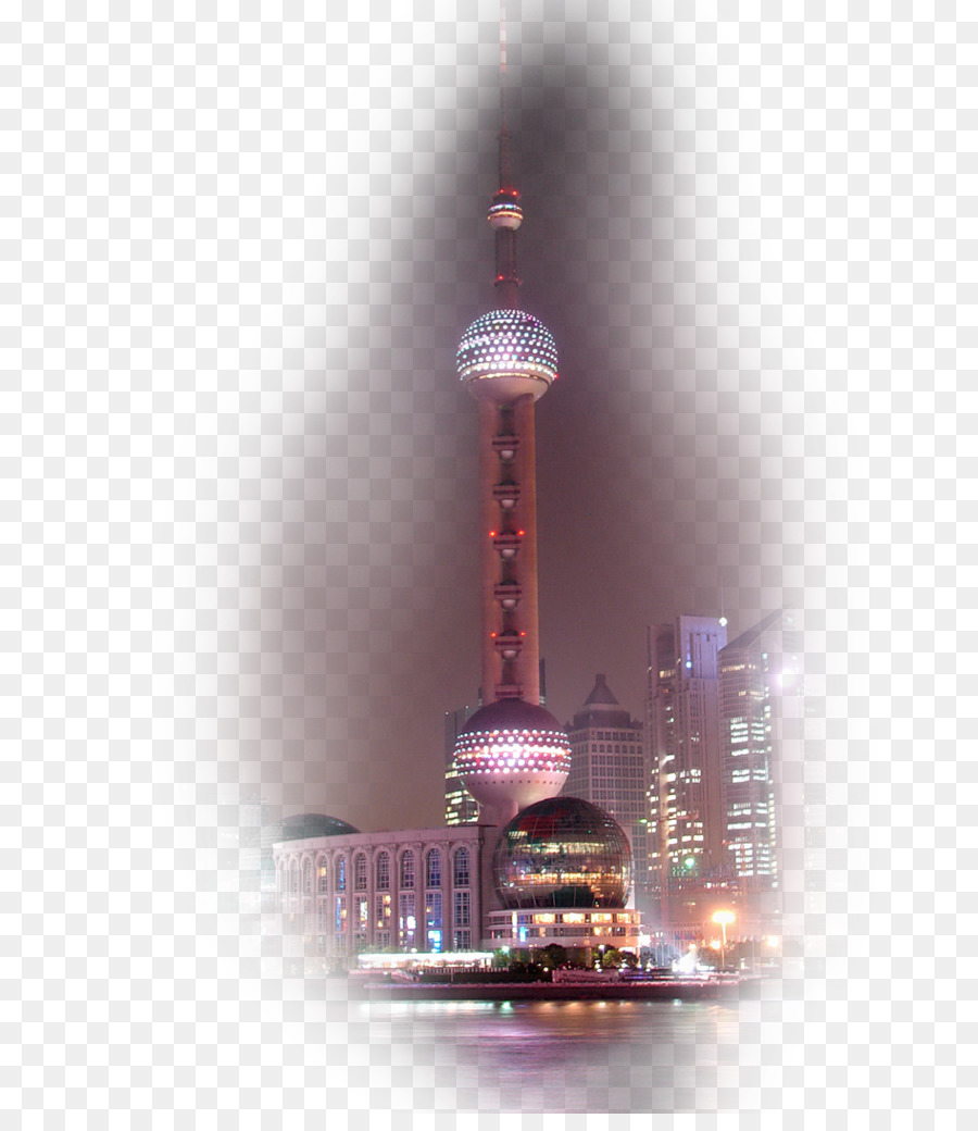 Oriental Pearl Tower，Rio Huangpu PNG