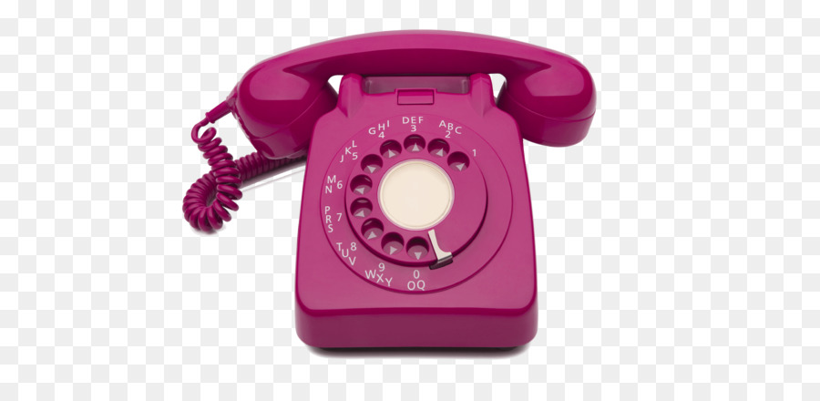 Telefone Giratório Rosa，Vintage PNG