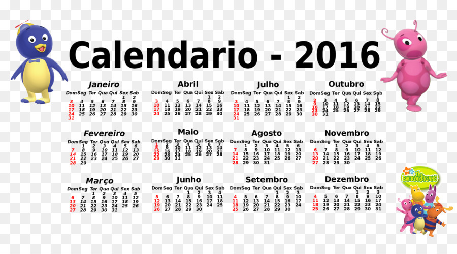 Brasil，Calendário PNG