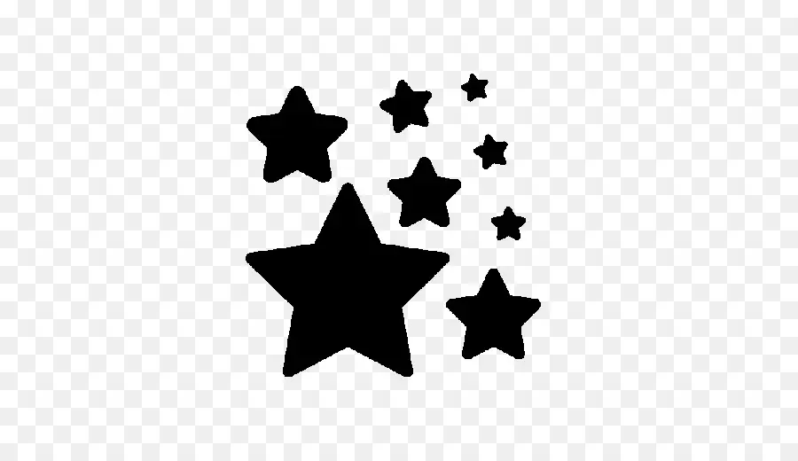 Estrelas，Preto PNG