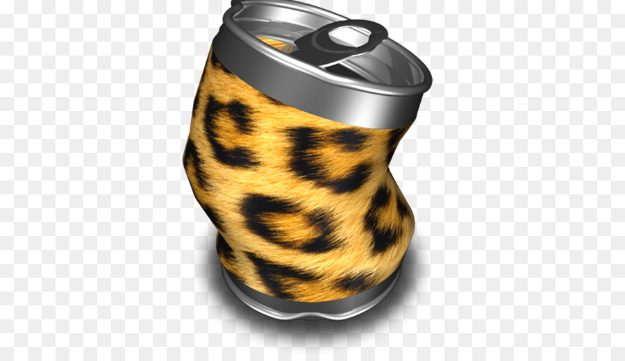 Lata Com Estampa De Leopardo，Esmagado PNG