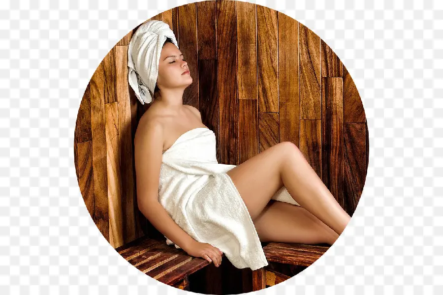 Mulher Na Sauna，Relaxante PNG