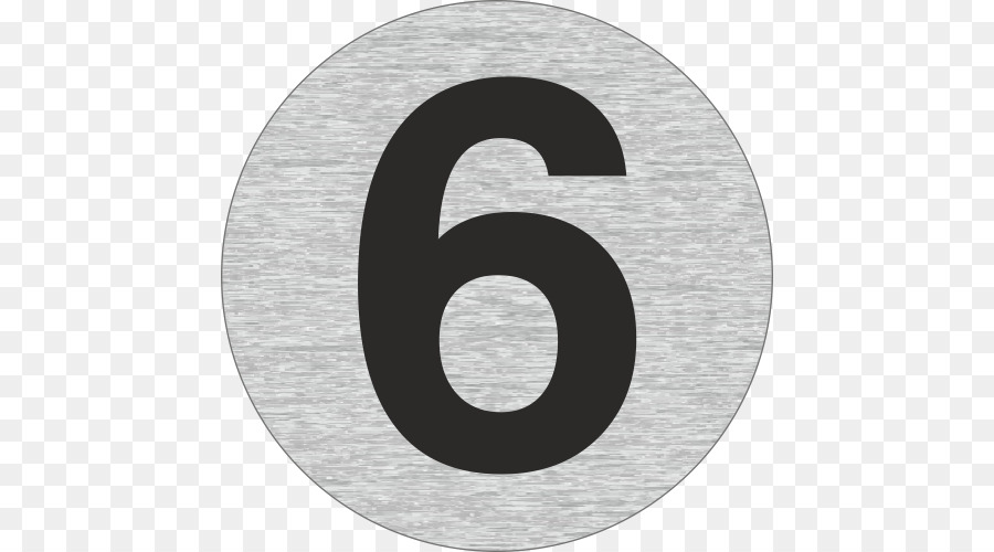 Número 6，Dígito PNG