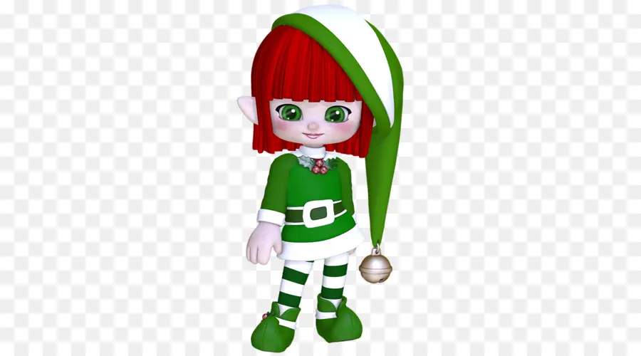 Elfo Com Roupa Verde，Roupa Verde PNG