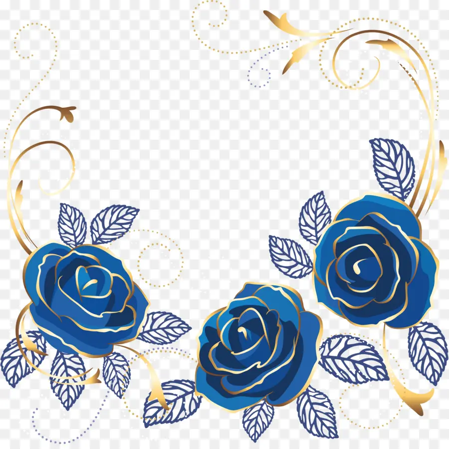 As Rosas Do Jardim，Azul PNG