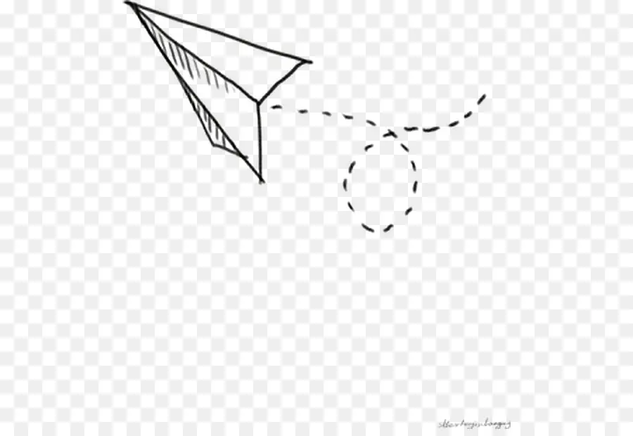 Avião De Papel，Doodle PNG