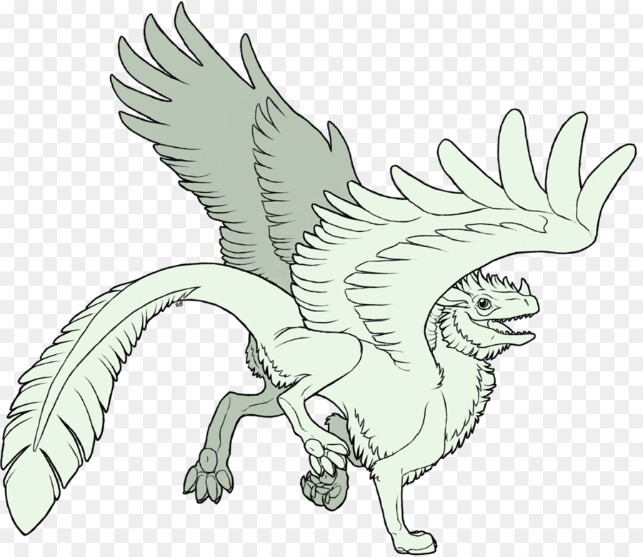 Arte De Linha，Griffin PNG