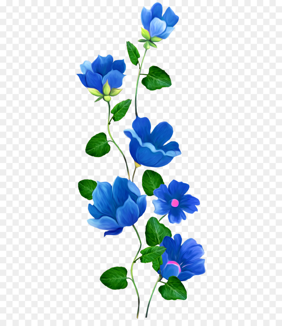 Aquarela Flores, Flor, Azul png transparente grátis