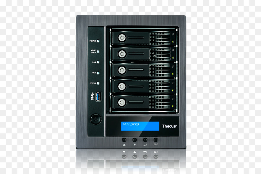 Sistemas De Armazenamento De Rede，A Thecus N5810 Nas área De Trabalho De Rede Local Ethernet Preto Servidor De Armazenamento PNG