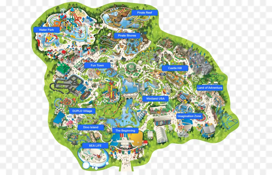 A Legoland California，Mapa PNG