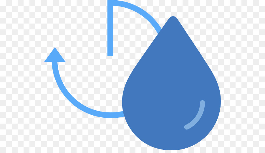 Gota De água Azul Com Flecha，Reciclar PNG