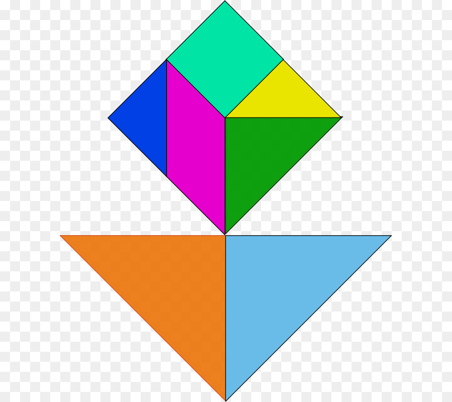 Quebra Cabeça Tangram，Formas PNG