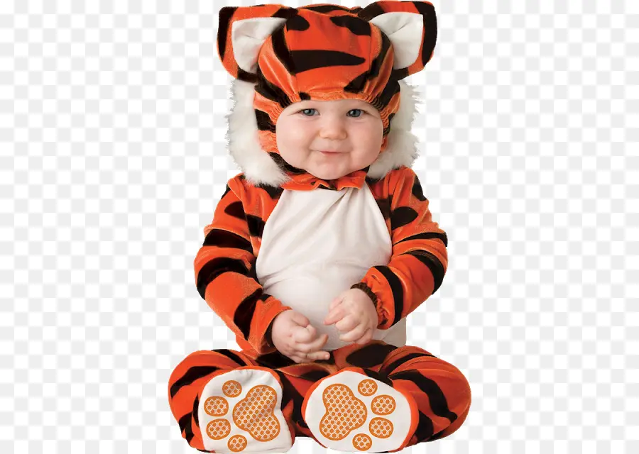 Bebê Fantasiado De Tigre，Infantil PNG