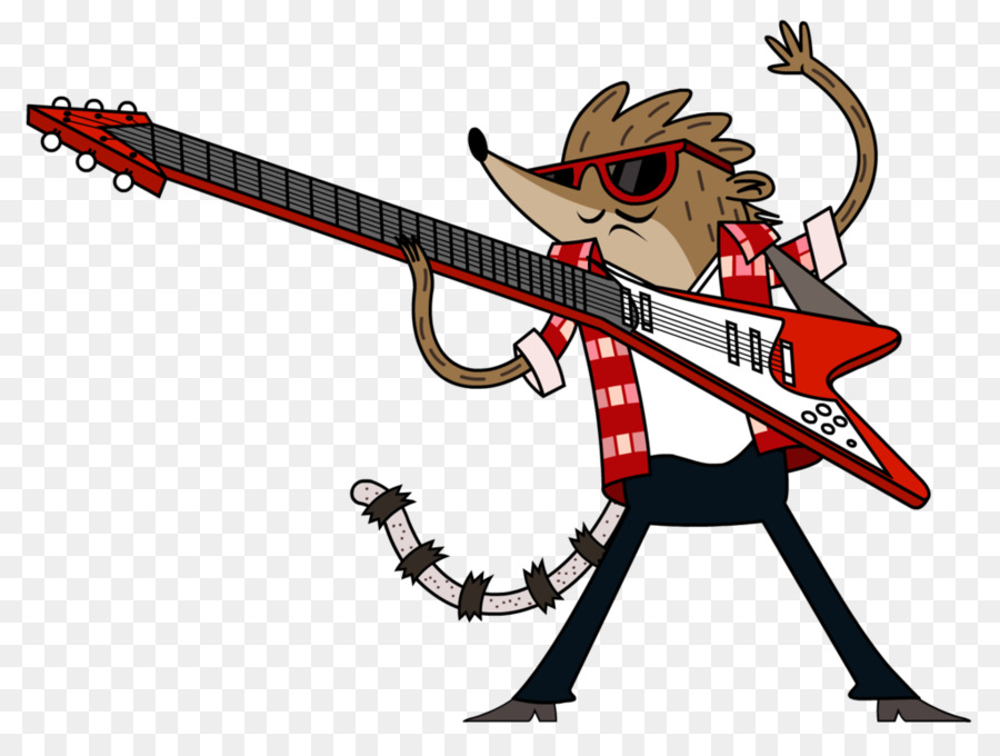 Personagem De Desenho Animado Com Guitarra，Guitarra PNG