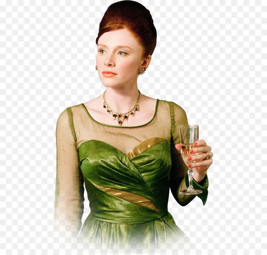 Mulher De Vestido Verde，Vestir PNG