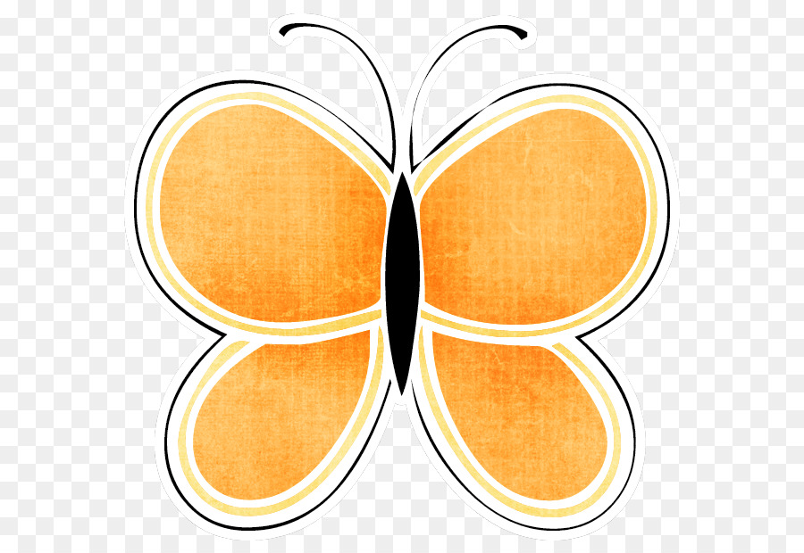 Borboleta，Amarelo PNG