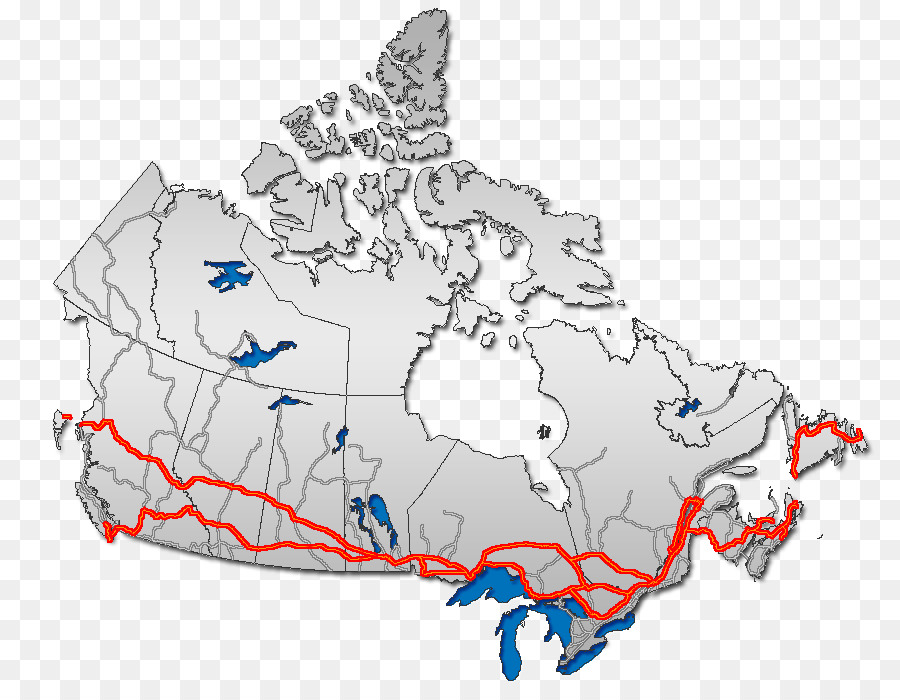 Mapa Do Canadá，Geografia PNG