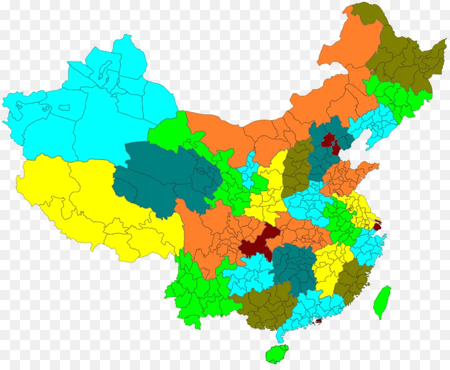 Mapa Da China，China PNG