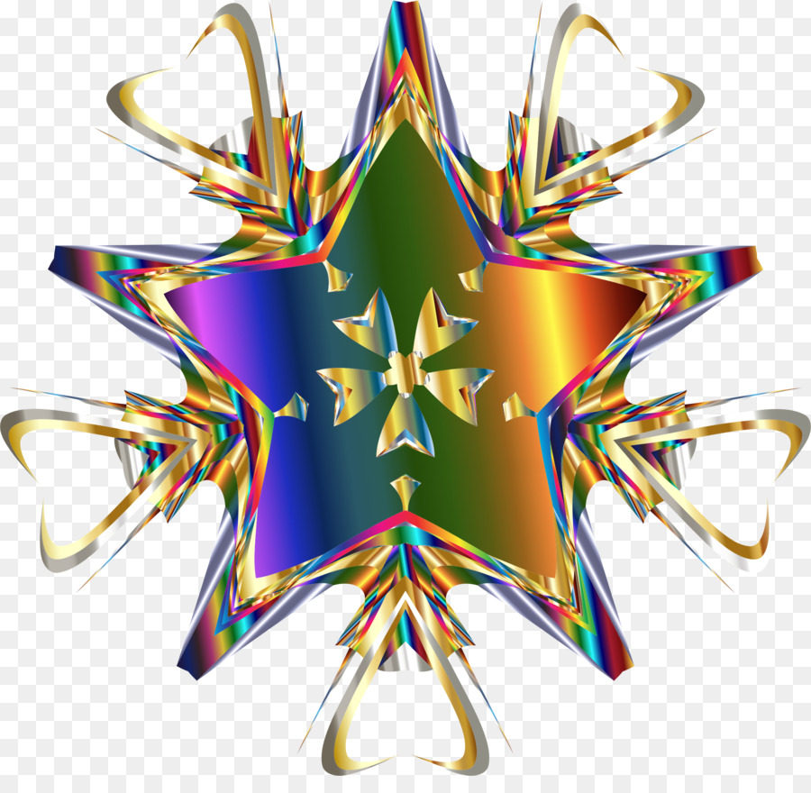 Estrela Colorida，Arco íris PNG