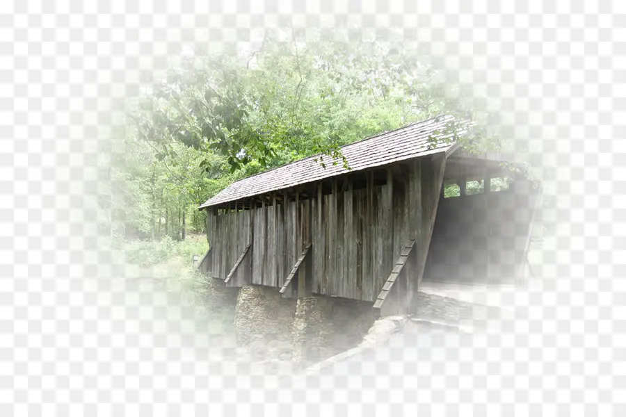 Ponte Coberta，De Madeira PNG