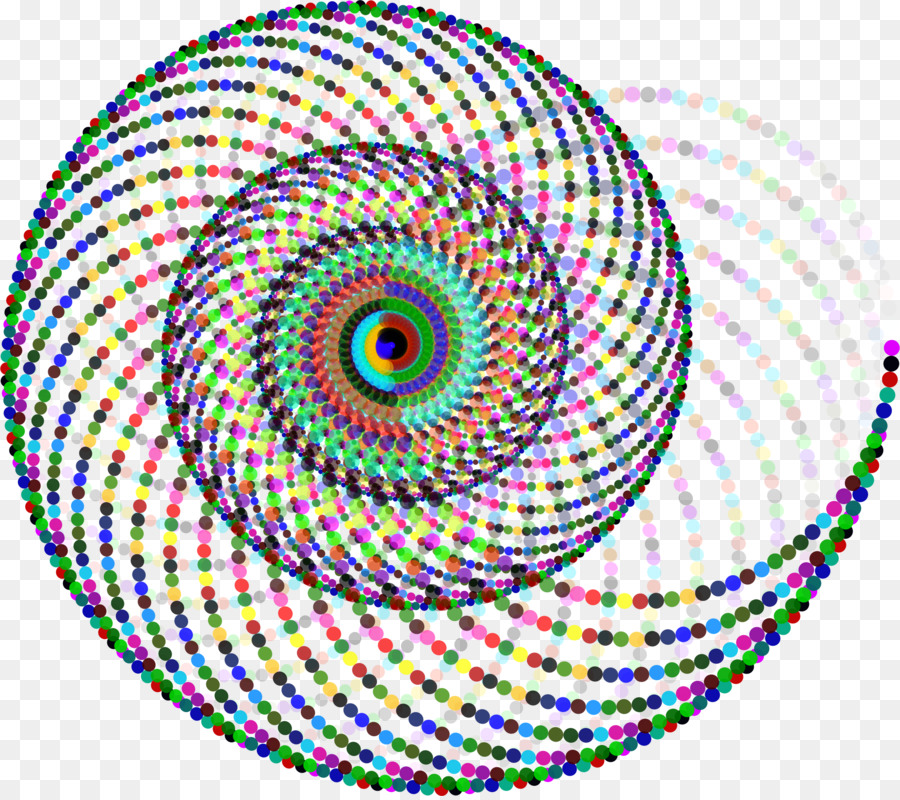 Espiral Colorida，Pontos PNG