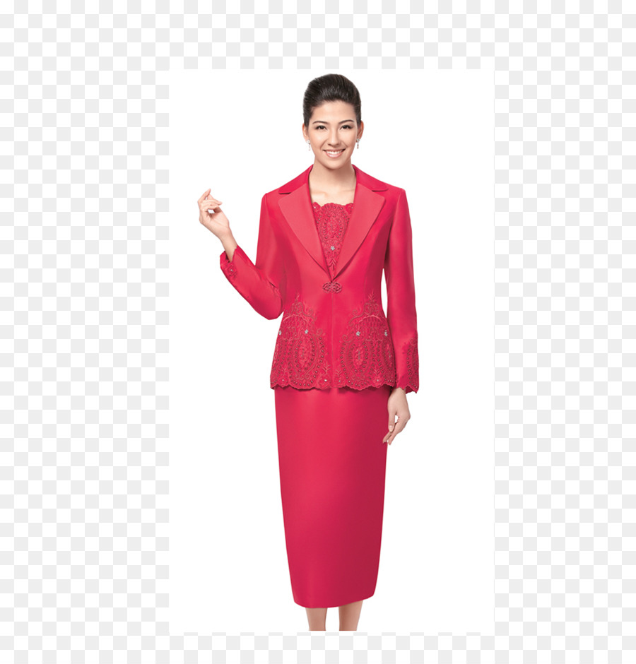 Mulher De Terno Vermelho，Moda PNG