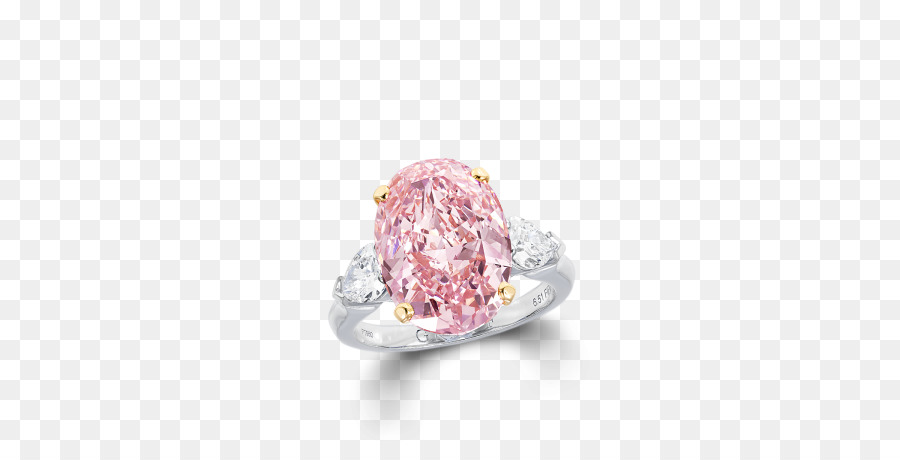 Anel De Diamante Rosa，Pedra Preciosa PNG