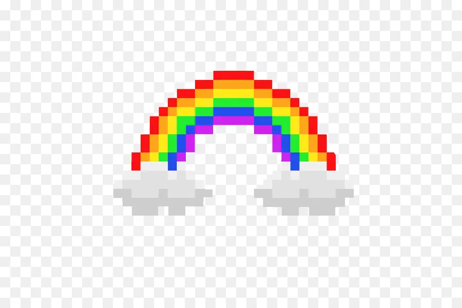Pixel Art，Rainbow Dash PNG