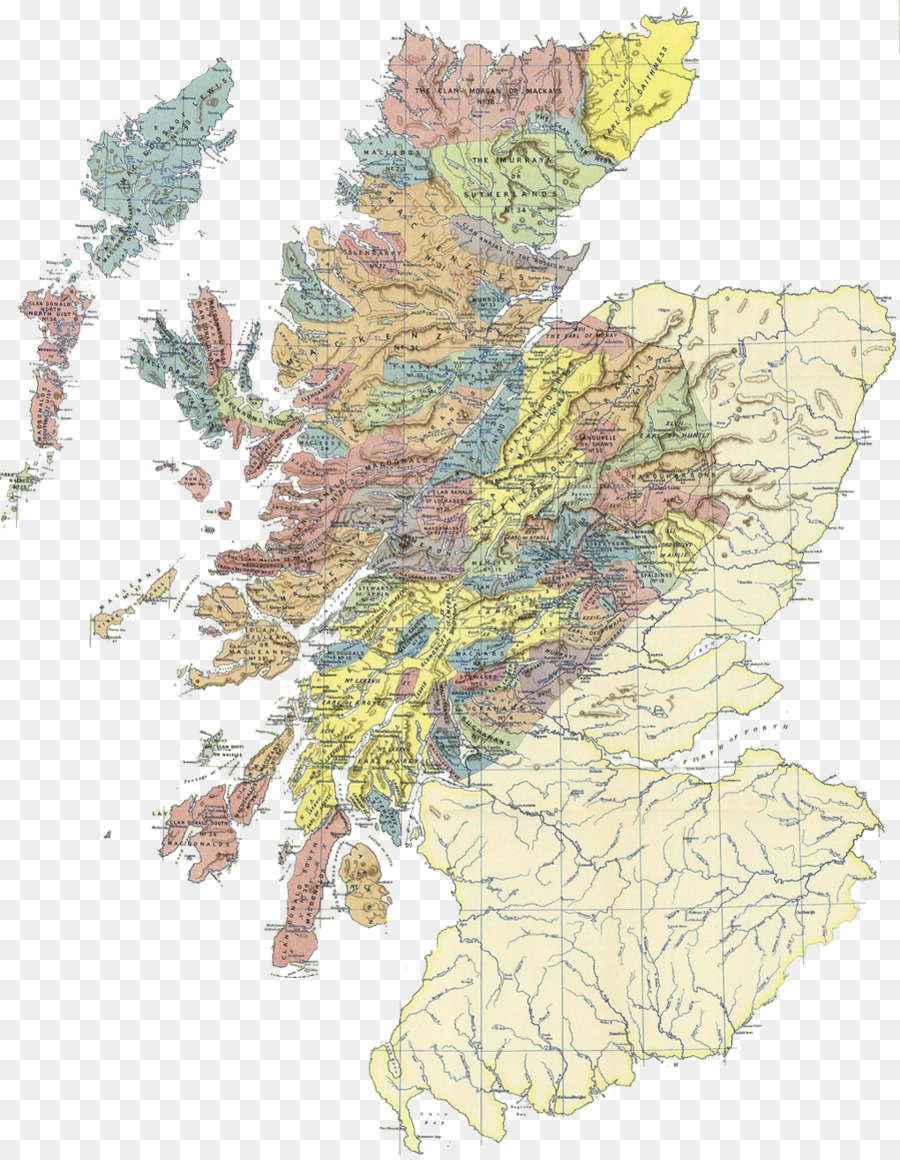 Mapa Da Escócia，Geografia PNG