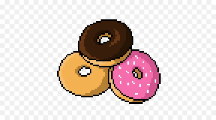 Donuts，Pixel Art PNG