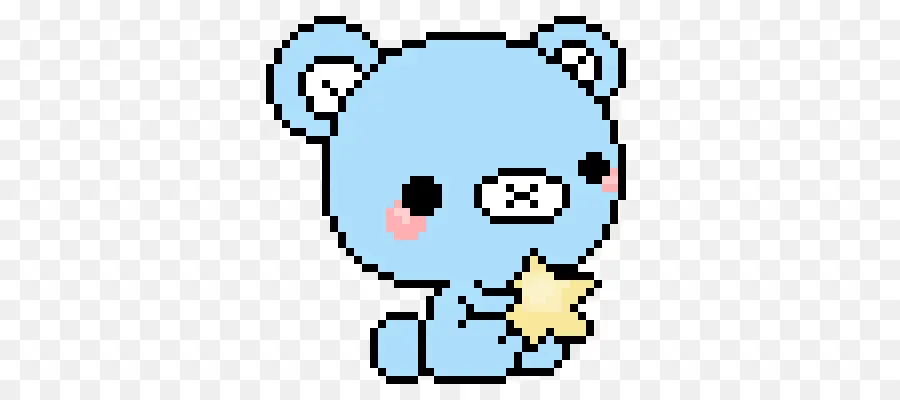 Urso Azul，Bonitinho PNG