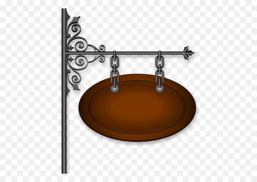 Placa Suspensa Marrom，Metal PNG