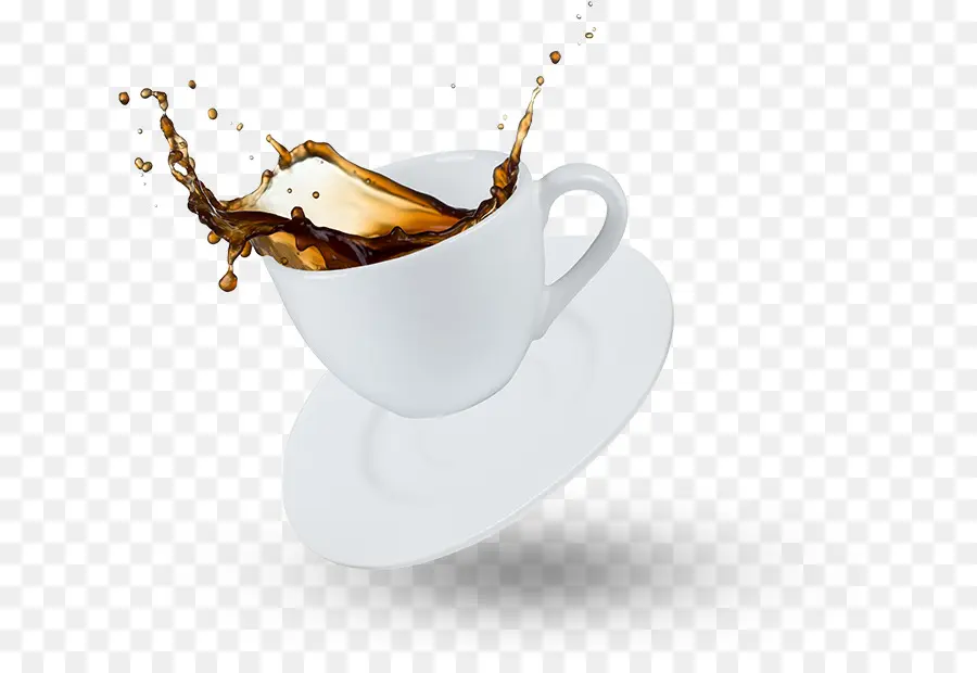 Xícara De Café，Respingo PNG