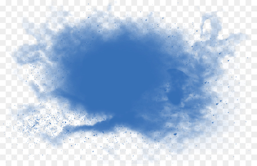 Pó Azul，Cor PNG