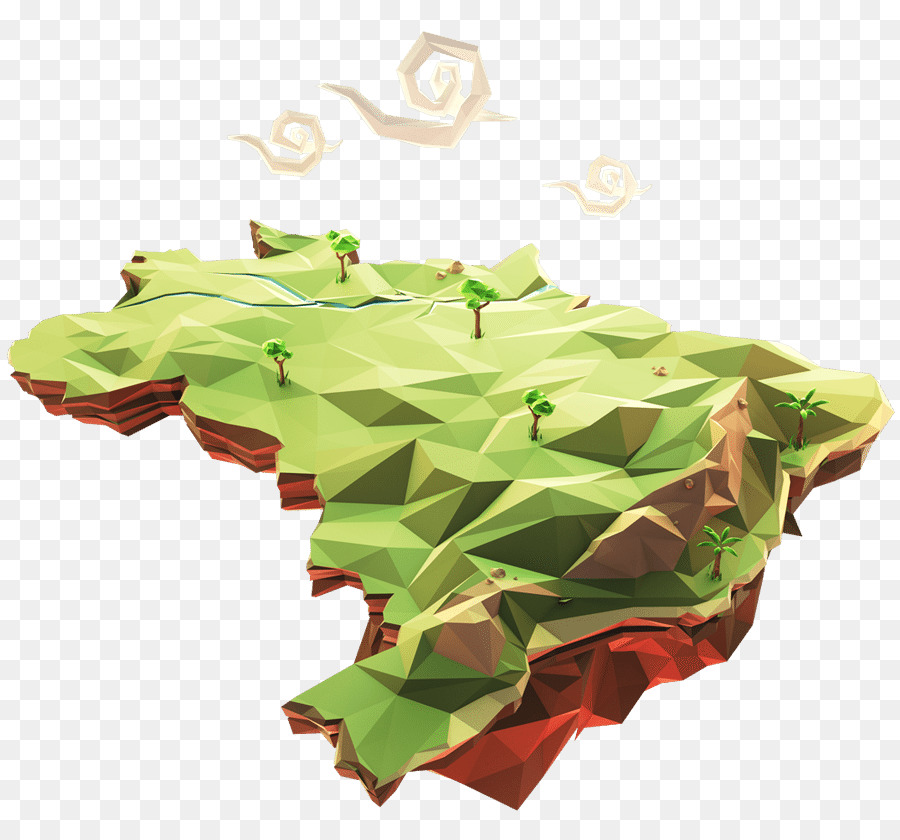 Mapa Low Poly，Geografia PNG