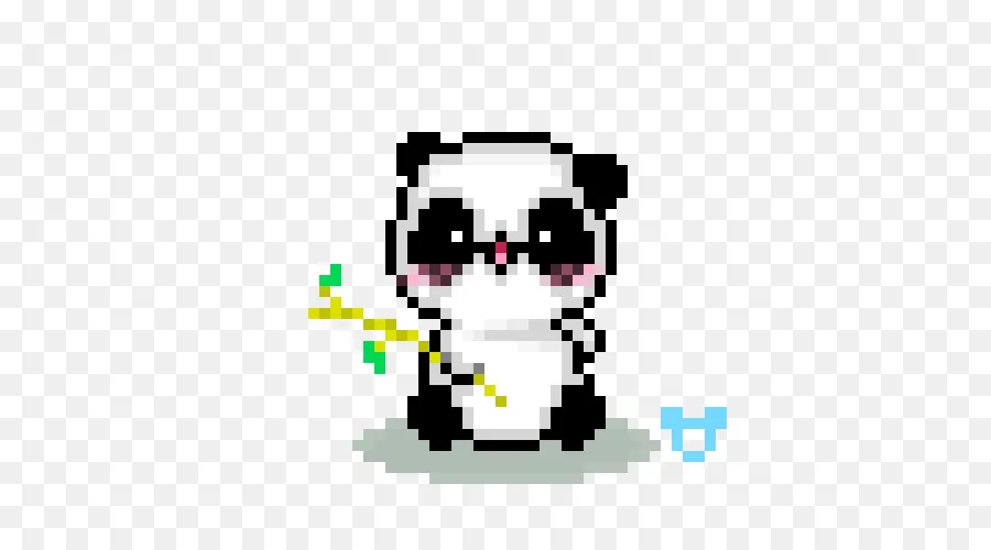 Pixel Art，Panda Gigante PNG