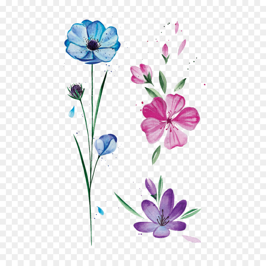 Design Floral，Tatuagem PNG