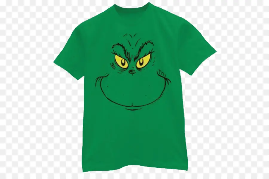 Camiseta Grinch，Verde PNG