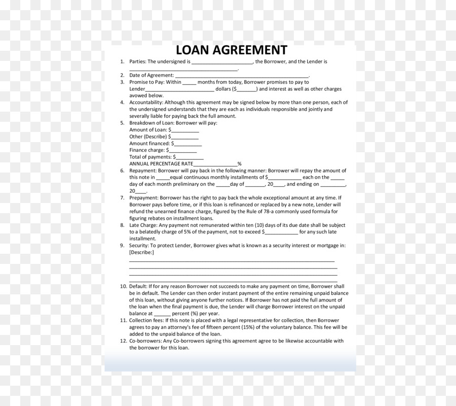 Contrato De Empréstimo，Empréstimo PNG
