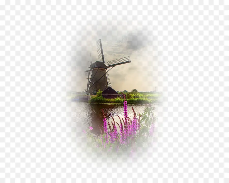 Moinho De Vento，Moinhos De Vento Em Kinderdijk PNG