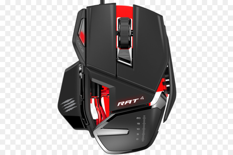 Mouse De Computador，Mad Catz Rat 4 Optical Gaming Mouse Para Pc Mcb4373100a3041 PNG