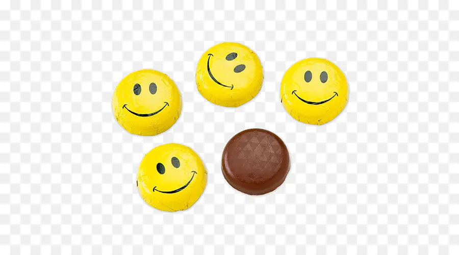 Chocolates Com Carinha Sorridente，Doce PNG