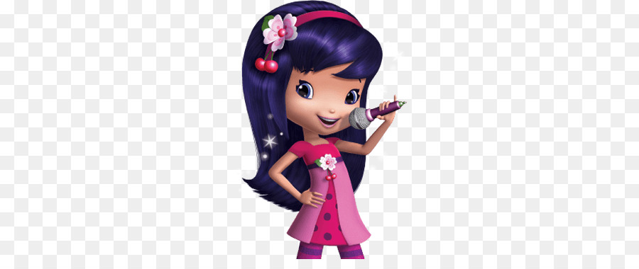 Garota De Cabelo Roxo，Microfone PNG