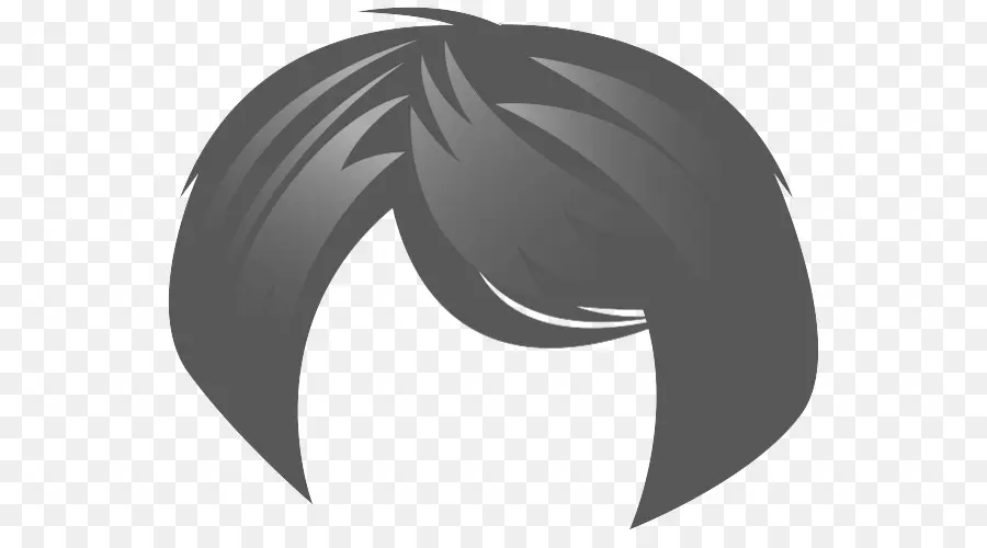 Ilustra O De Cabelo Preto，Preto PNG