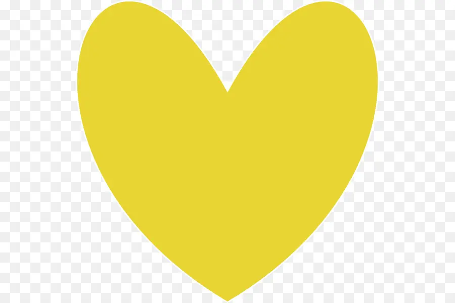 Coração Amarelo，Amor PNG