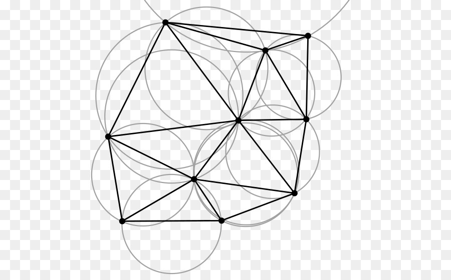 Triangulação De Delaunay，Diagrama De Voronoi PNG