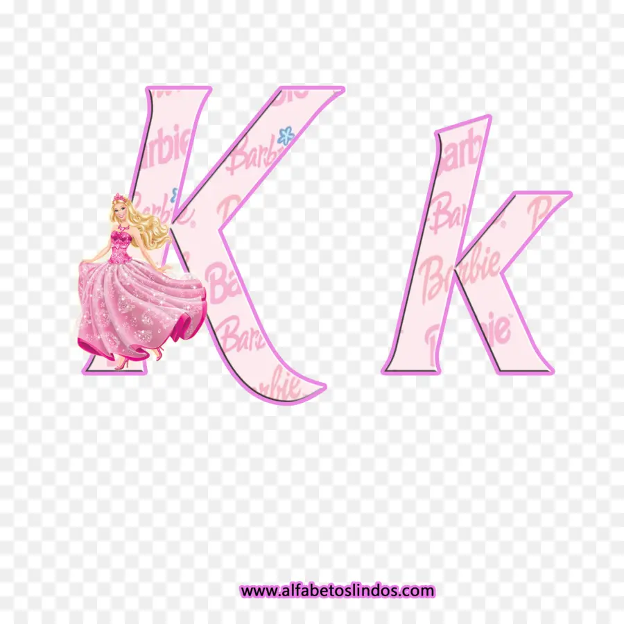 Letra K，Barbie PNG