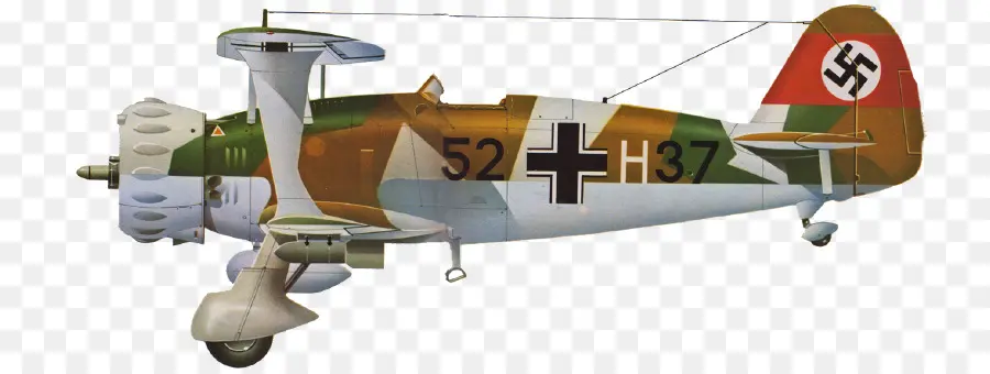 Henschel Hs 123，De Avião PNG