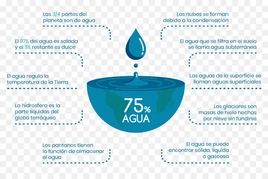 Infográfico Sobre água，água PNG