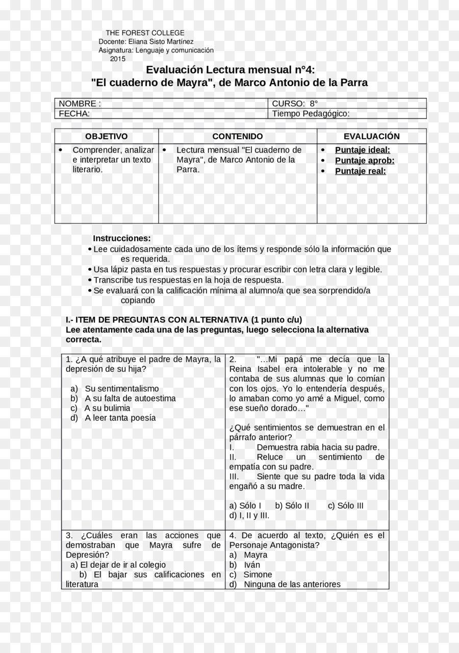 El Cuaderno De Mayra，Documento PNG